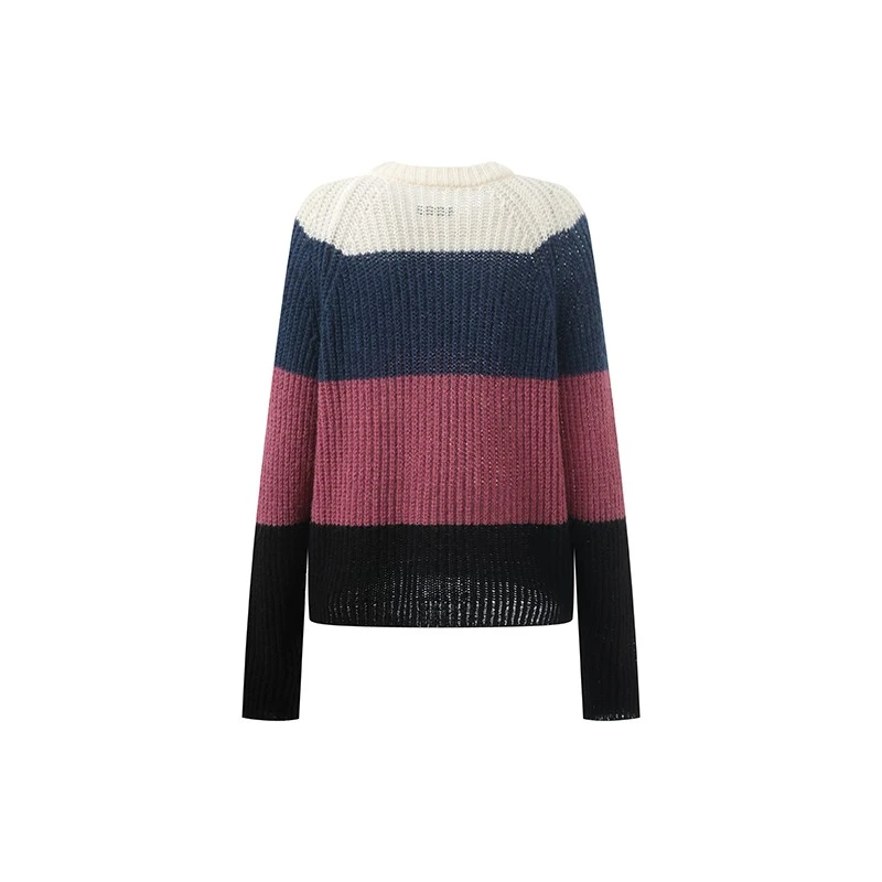striped chunky knit sweater-1